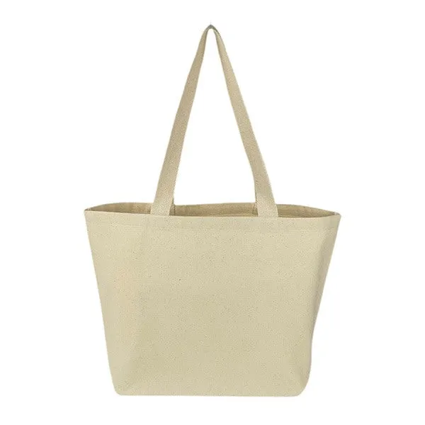 10 Oz. Natural Canvas Grocery Tote Bag (Q201211)