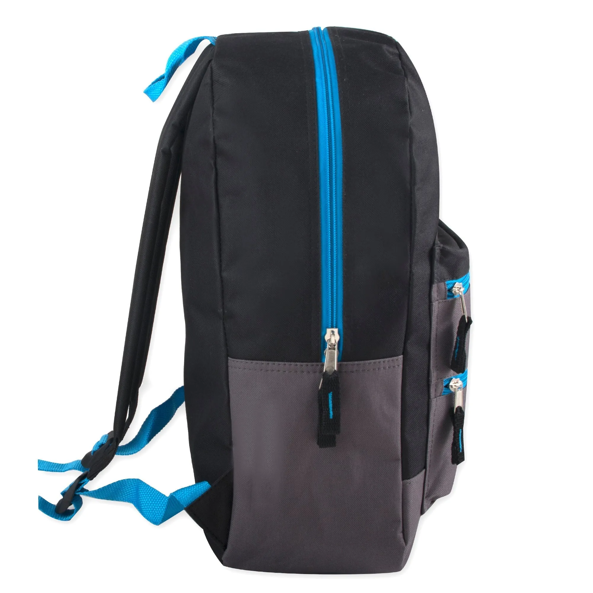 17-Inch Double Front Zippered Pocket Backpack