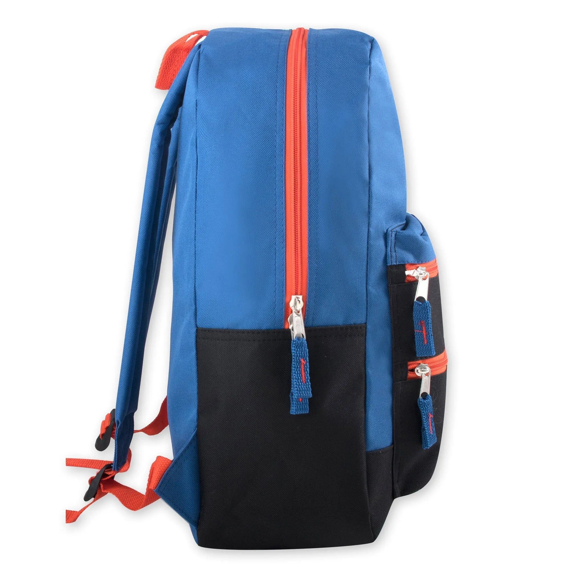 17-Inch Double Front Zippered Pocket Backpack
