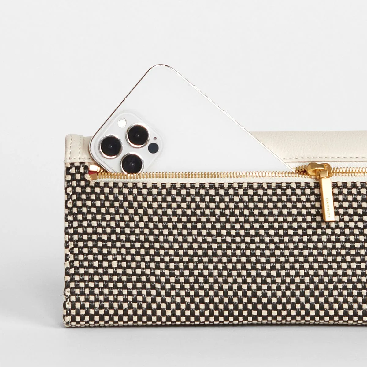 AJ CROSSBODY CLUTCH - California Weekend/Brushed Gold