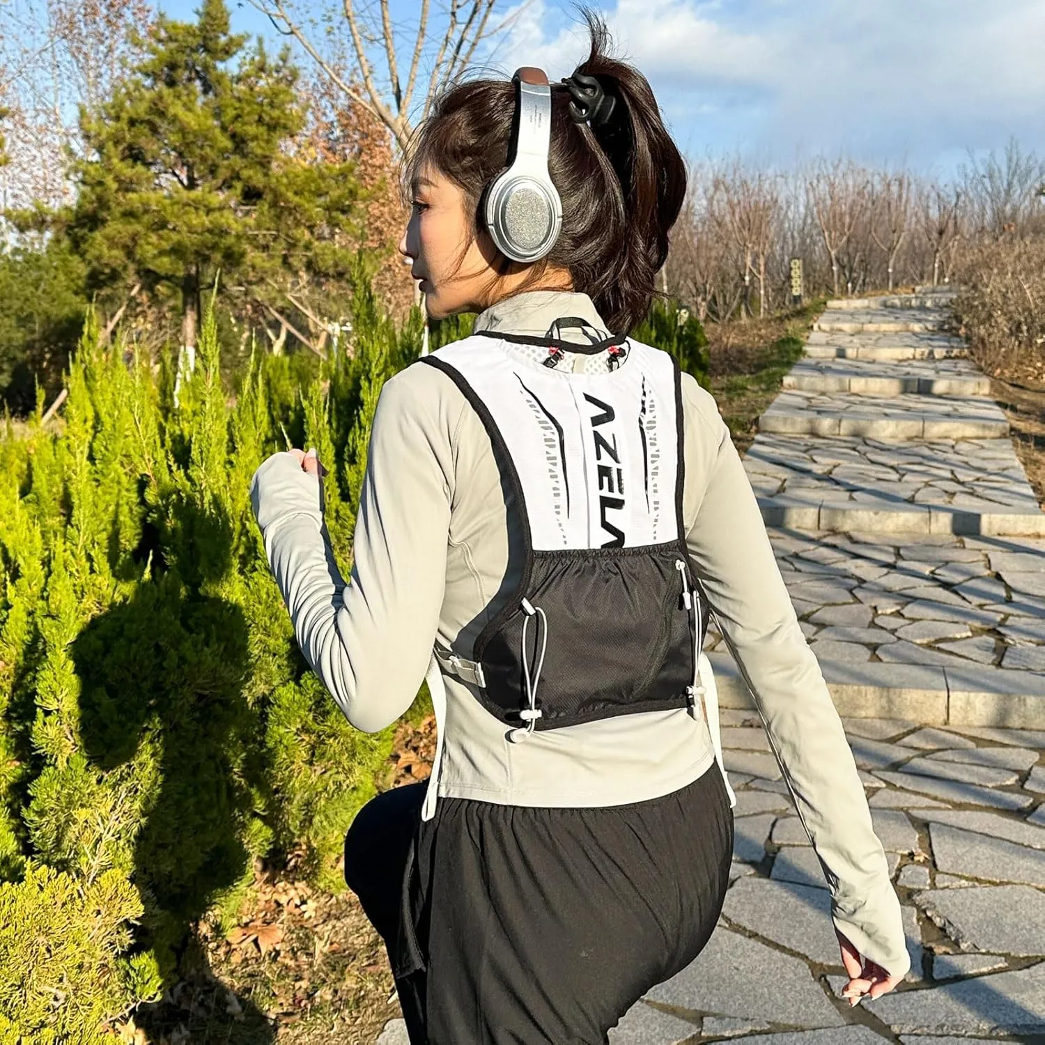 Azarxis Running Water Bottles Flask BPA Free Leakproof Hydration Vest Packs Waist Belt Replacement for Triathlon Marathon Hiking Cycling Climbing Jogging Runner