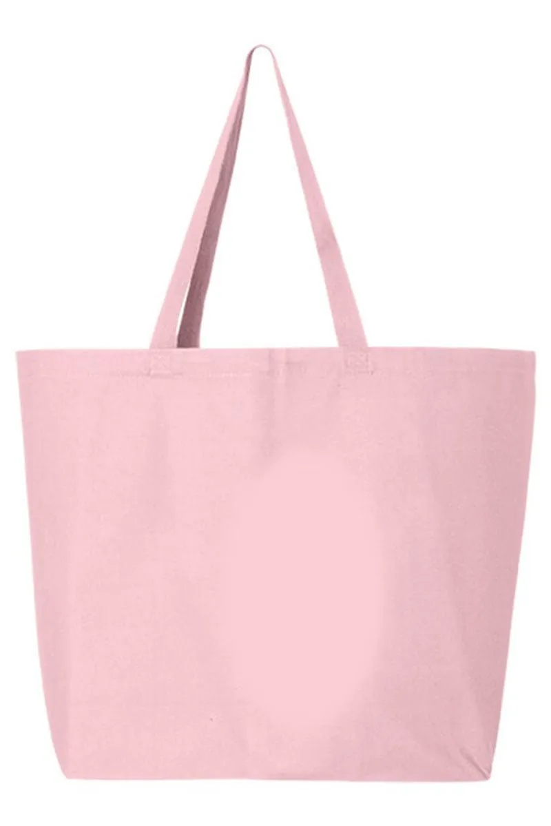 Baseball Cherries Canvas Jumbo Tote