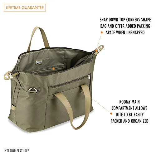 Briggs & Riley Baseline-Large Travel Satchel, Olive, One Size