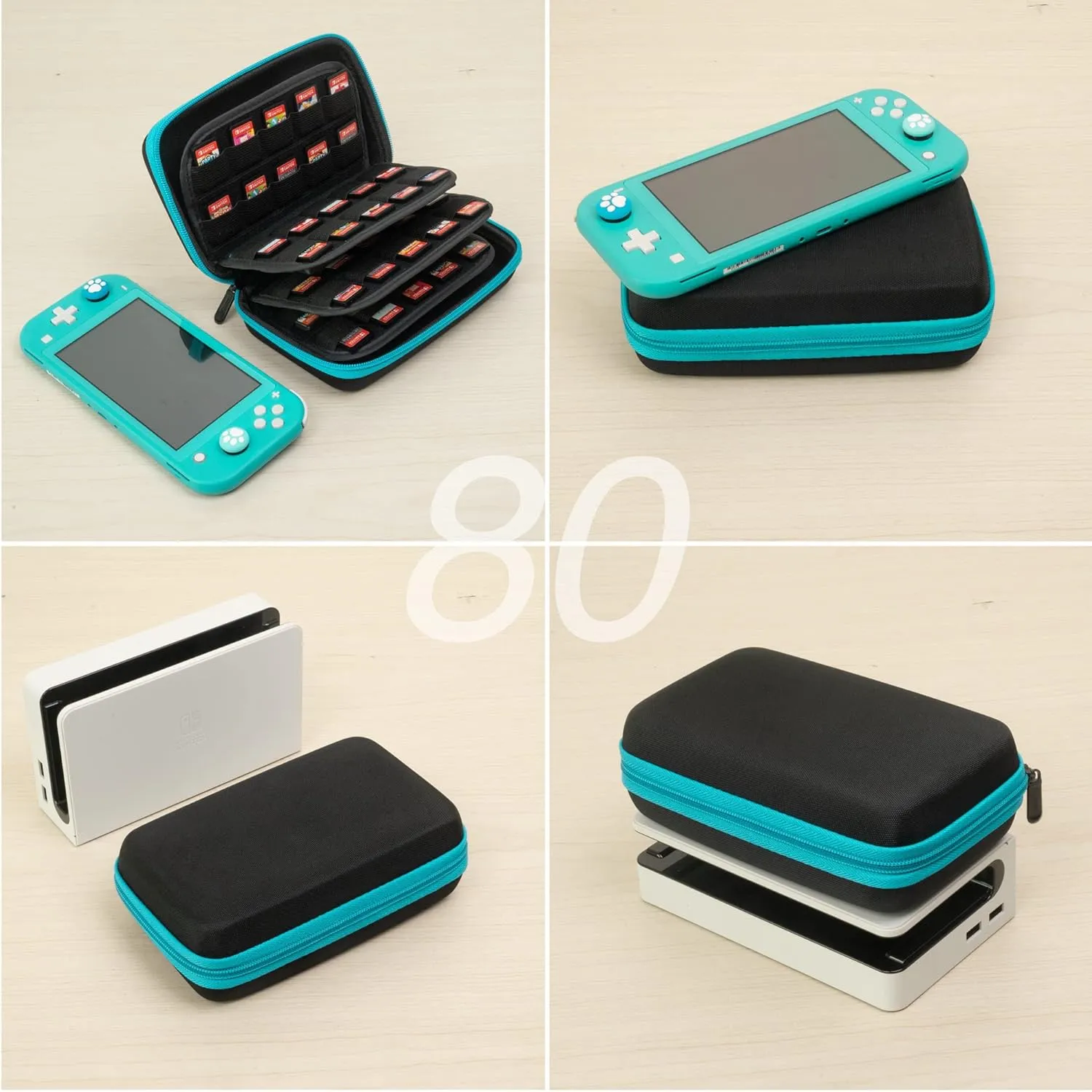 ButterFox 32-120 Switch Game Case for Nintendo Switch, Switch Game Card Storage Holder or SD Memory Card Case