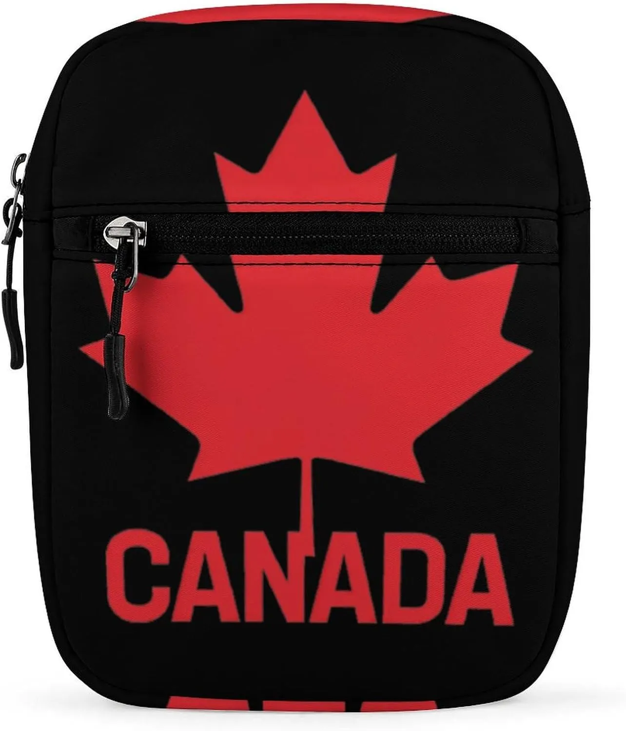 Canada Canadian Maple Leaf Cute Crossbody Bags for Women Men Small Shoulder Bag with Adjustable Strap for Travel Hiking