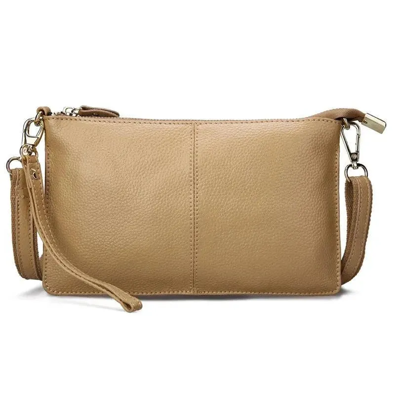 Candy Color Leather Day Clutch