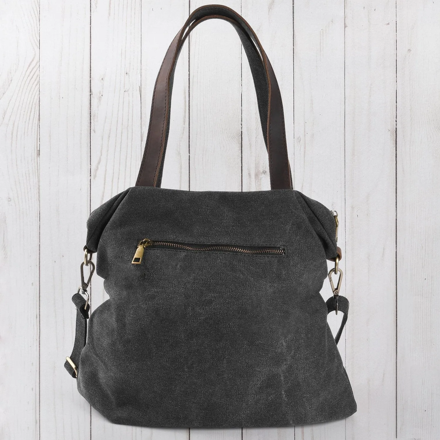 Charcoal Crossbody Satchel