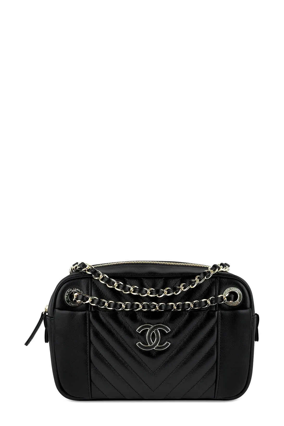 Chevron Camera Bag Black