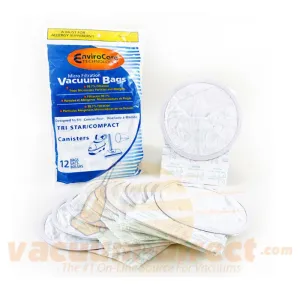 Compact & TriStar Generic Micro Filtration Vacuum Bags by EnviroCare, 12 Pack #738