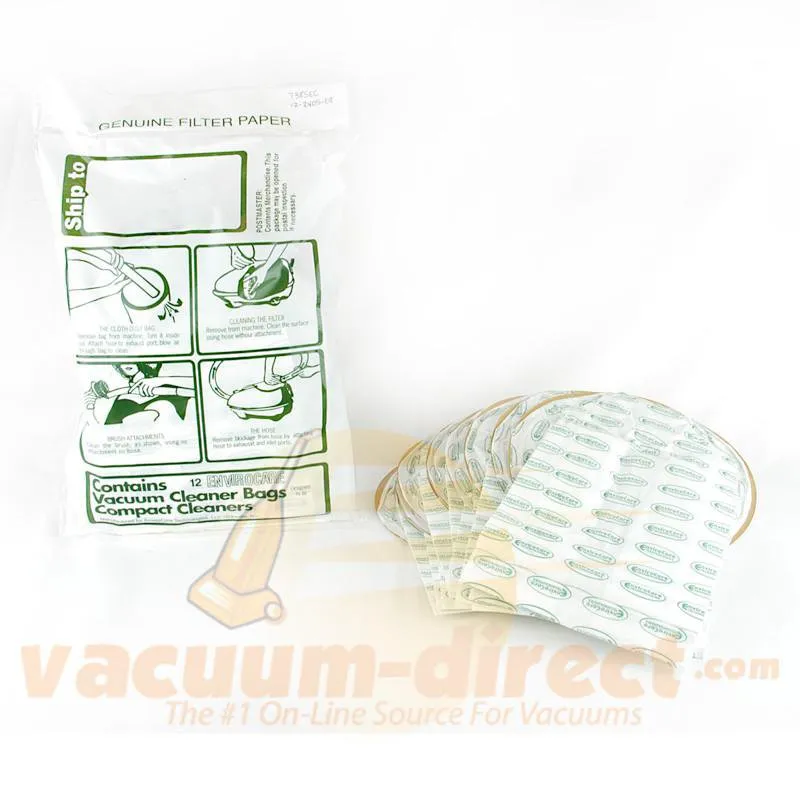 Compact & TriStar Generic Single Wall Vacuum Bags by EnviroCare, 12 Pack #738SEC
