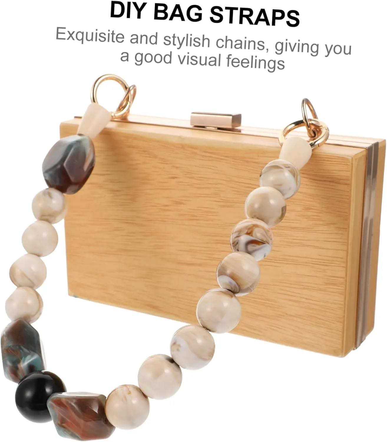 CORHAD 1pc Resin Bag Strap Retro Handbag Chain Link Bag Accessory Replacement Bag Chain for Handbag