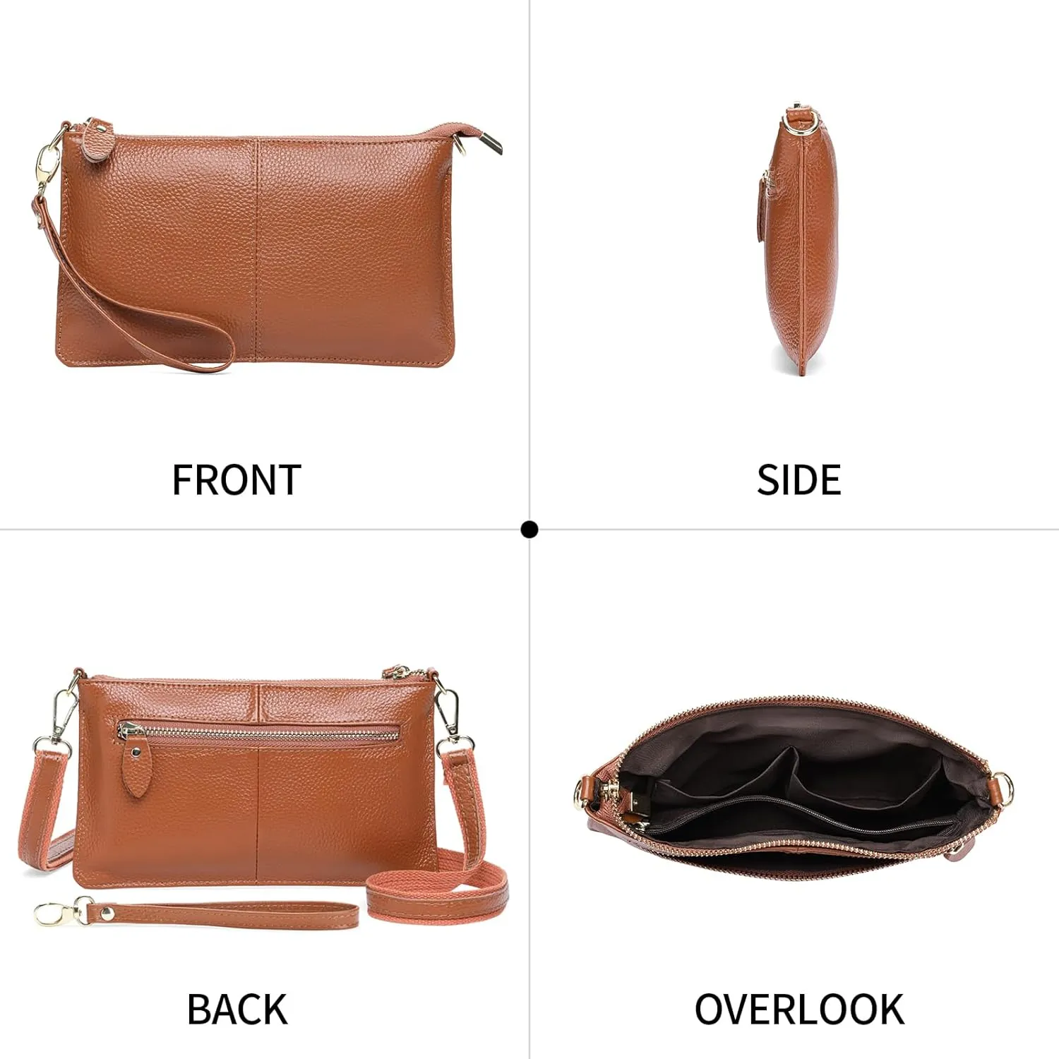 Crossbody Bag for Women, Vegan Leather Top Handle Handbags Small Shoulder Purse