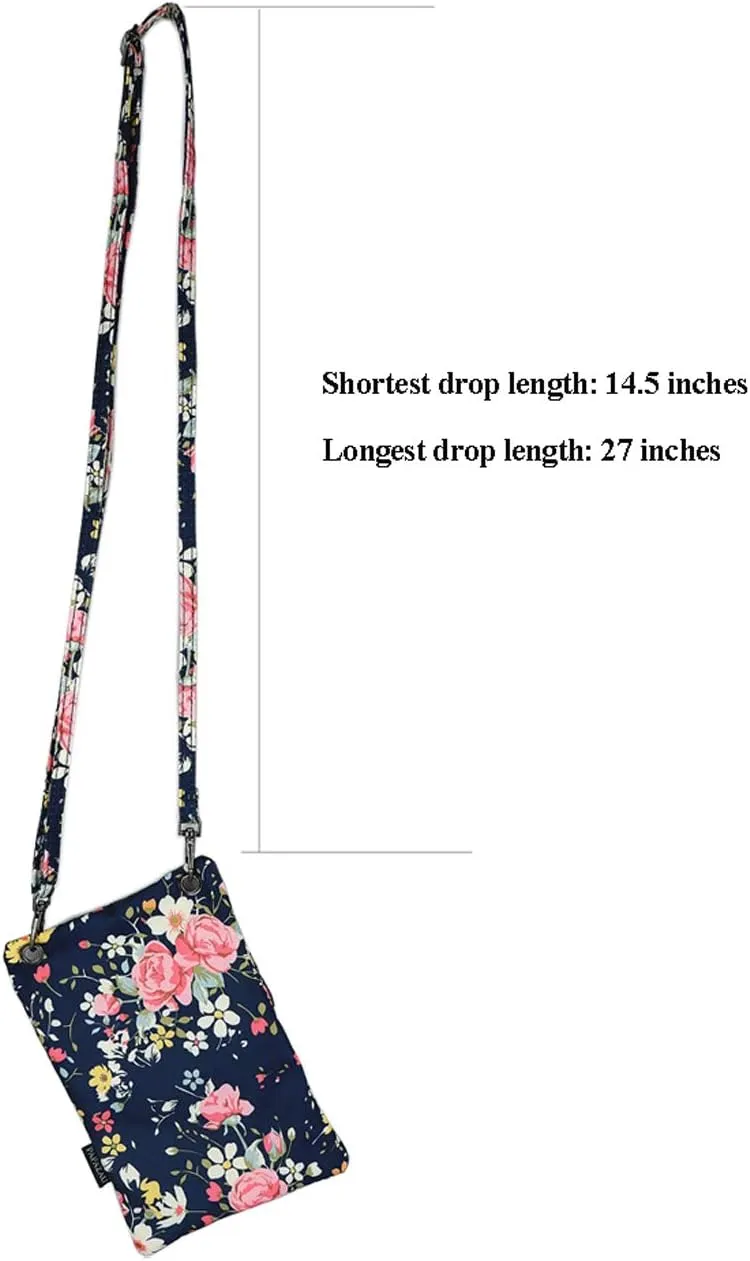 Crossbody Phone Bag Purse RFID Blocking Passport Travel Neck Wallet for Women