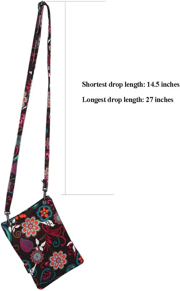 Crossbody Phone Bag Purse RFID Blocking Passport Travel Neck Wallet for Women