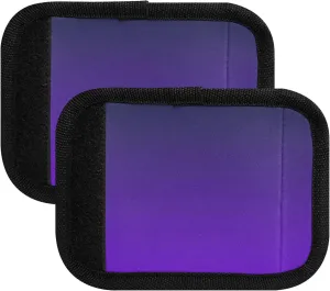 Custom Black Green Violet Gradient Luggage Cute Handle Wraps Luggage Identifiers for Suitcases Luggage Accessories, 2 Pack