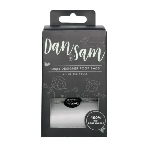 Dan & Sam - Biodegradable Poop Bags (Grey) (120pk)