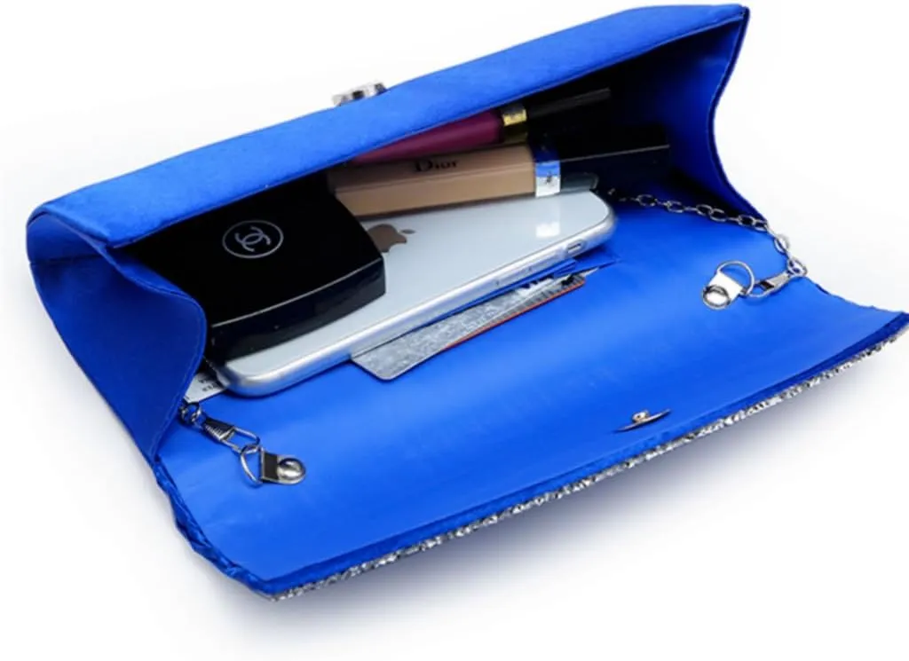 Dasein Clutch Purses for Women Evening Bags Formal Clutches with Rhinestones for Wedding Party Prom Dressy Purse