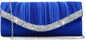 Dasein Clutch Purses for Women Evening Bags Formal Clutches with Rhinestones for Wedding Party Prom Dressy Purse