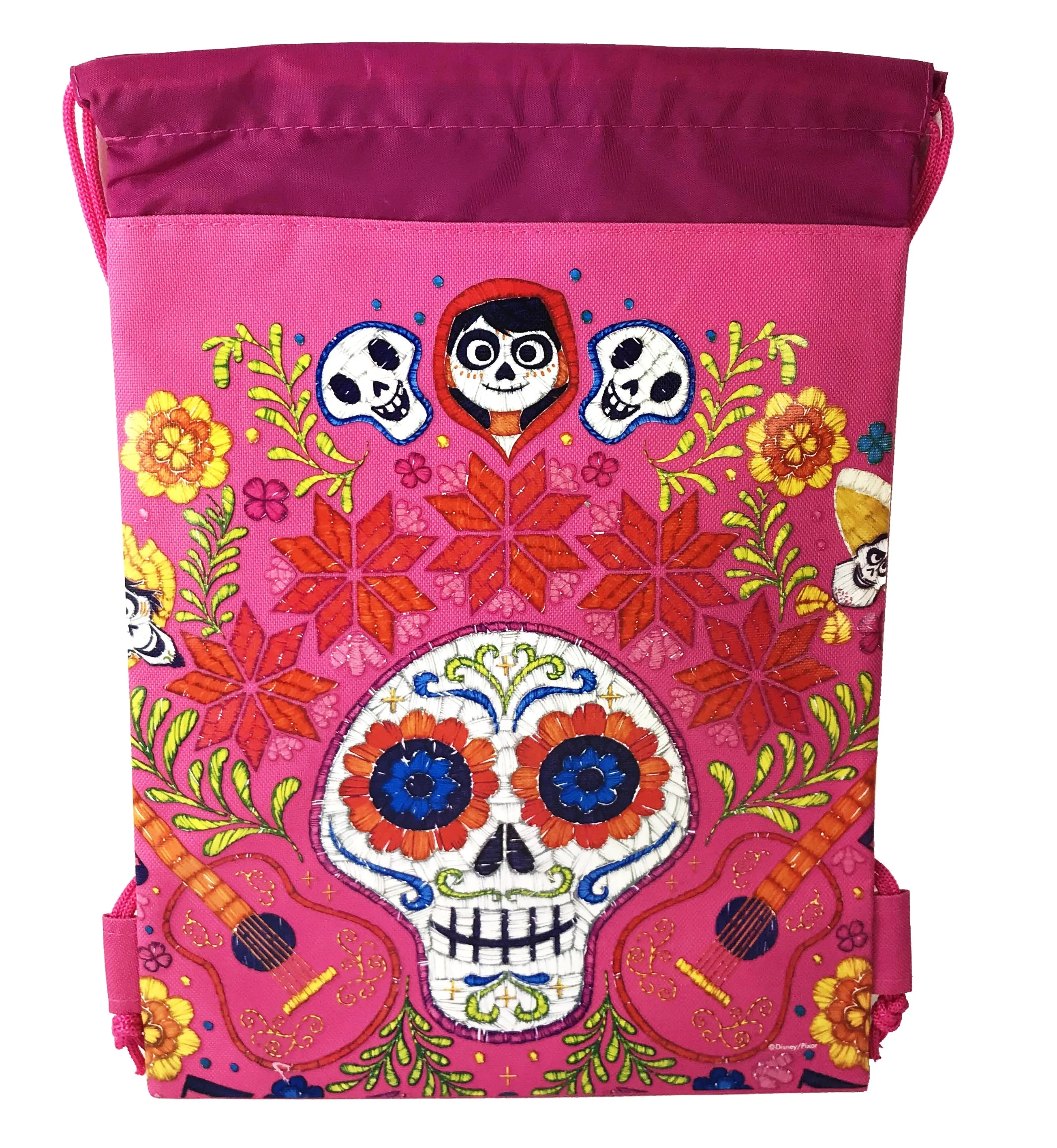 Disney Coco Miguel Drawstring Backpack Gym Tote Bags