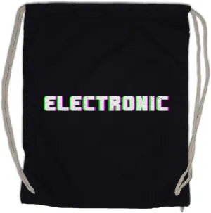 Electronic Glitch Drawstring Bag Gym Sack