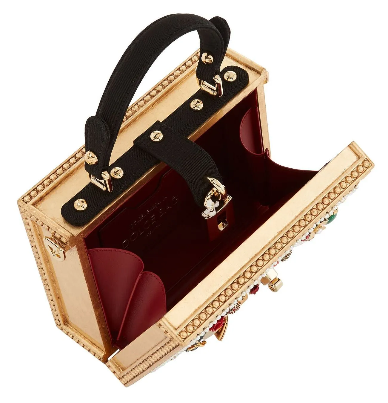 Embellished Top Handle Bag