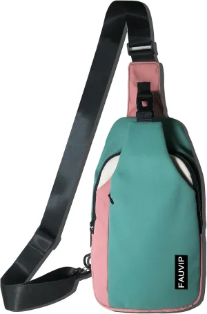Faraday Bag for Key Fob, Faraday Large Crossbody Fanny Pack with 4- Pockets, One Shielded Signal Pocket and Three Zip Pockets, Gifts for Enjoy Sports Festival Workout Traveling Running (Colorful)
