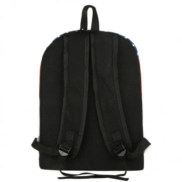 Fashion Unisex Canvas Punk School Book Campus Bag Backpack UK US Flag