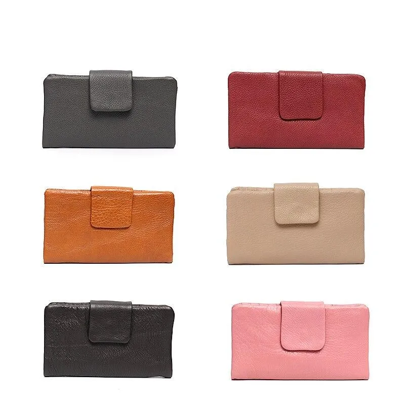 Fashionable Functional Women's Large Leather Handbags For Card Coin