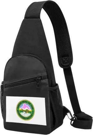Flag of The Muscogee Creek Nation Sling Bag Crossbody Backpack Shoulder Casual Daypack Bags for Men Women