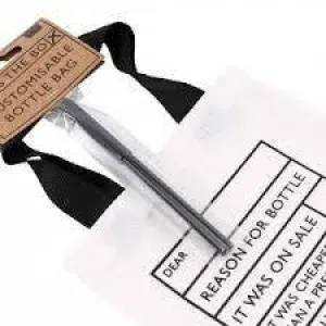 FUN BOTTLE BAG - Novelty Tick The Box Bottle Bag