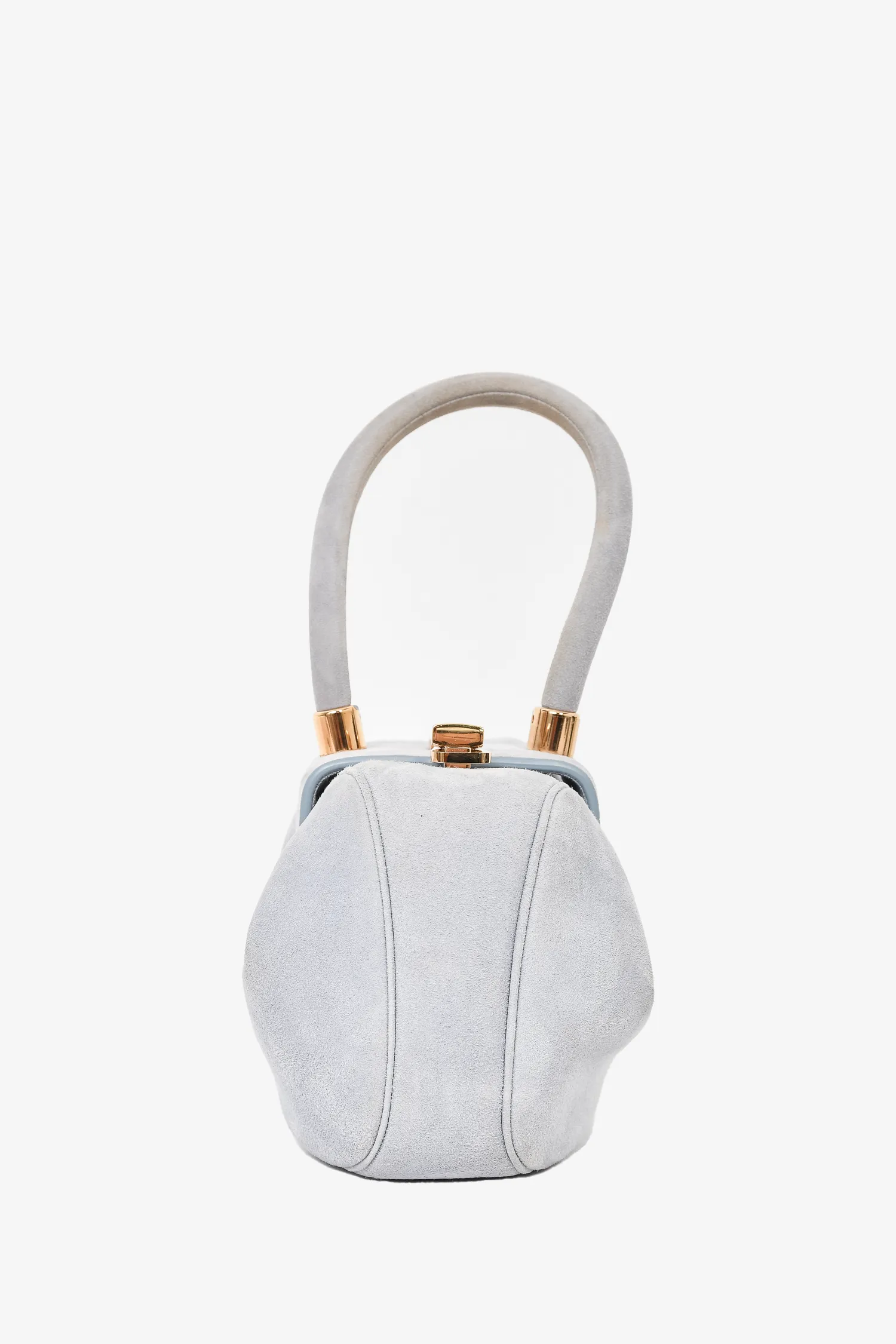 Gabriela Hearst Blue Suede Demi Mini Bag