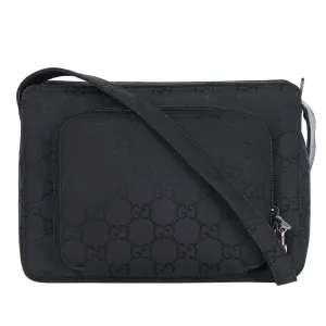 GG Canvas Leather Shoulder Bag