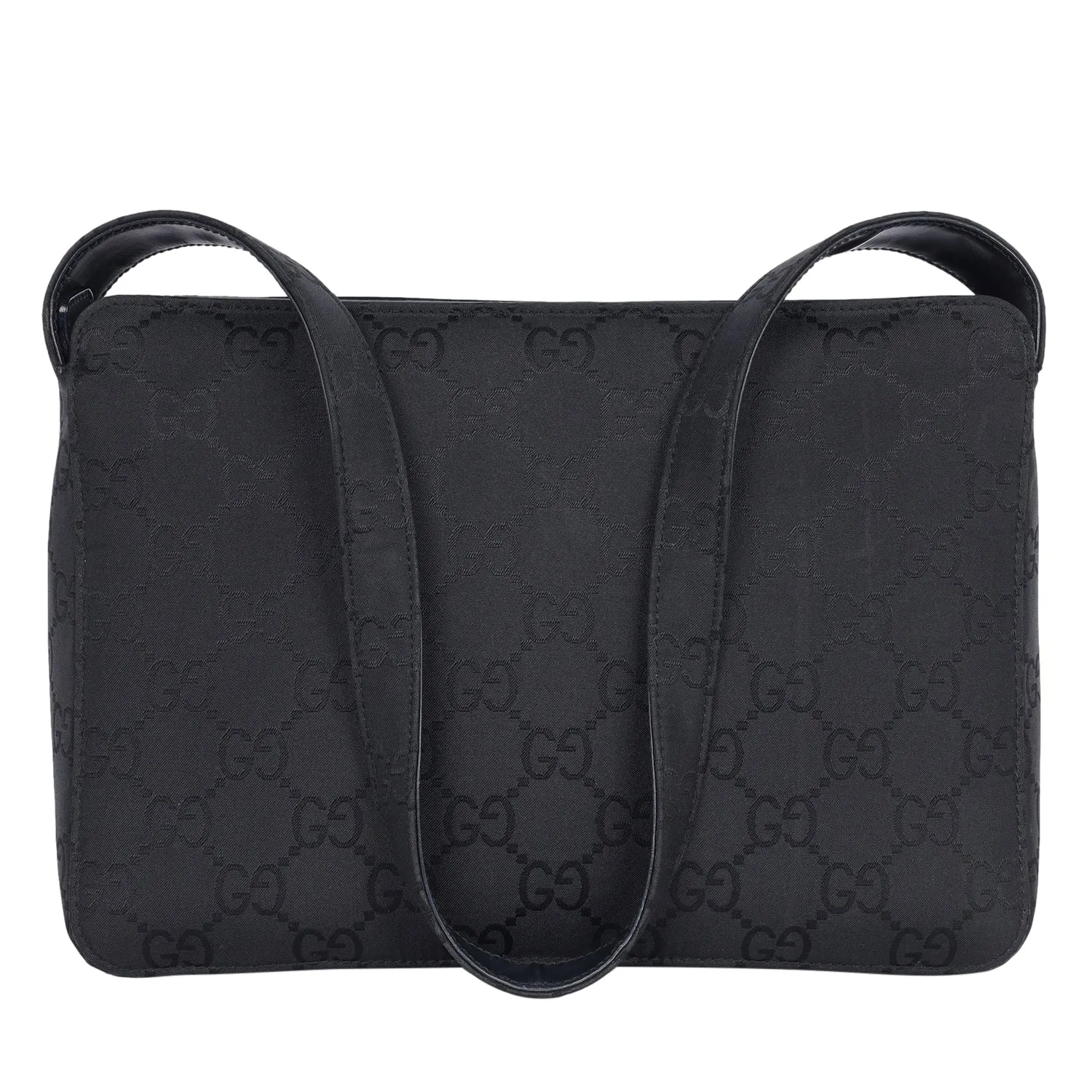 GG Canvas Leather Shoulder Bag