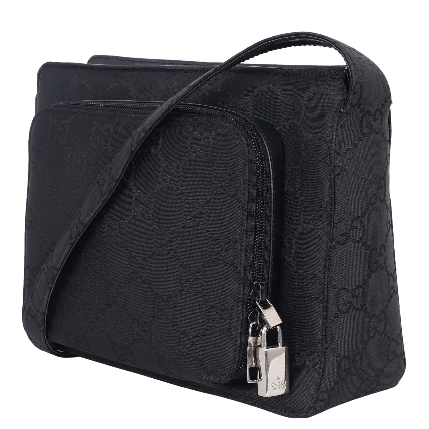 GG Canvas Leather Shoulder Bag