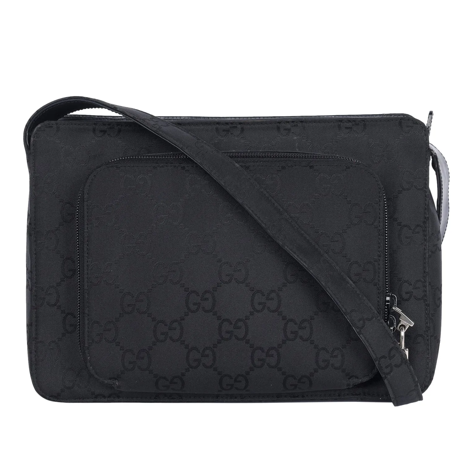GG Canvas Leather Shoulder Bag