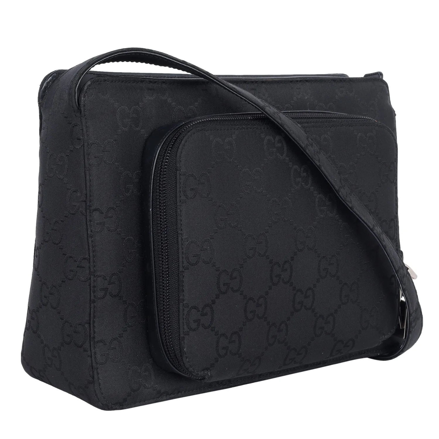 GG Canvas Leather Shoulder Bag