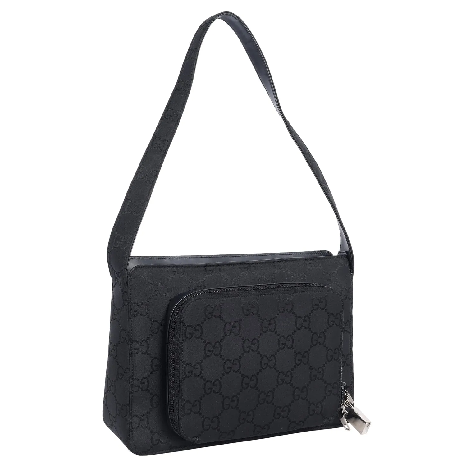GG Canvas Leather Shoulder Bag