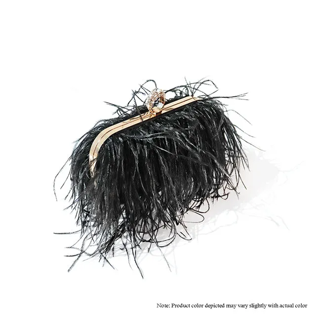 H-DUBAI OSTRICH FEATHER BAG