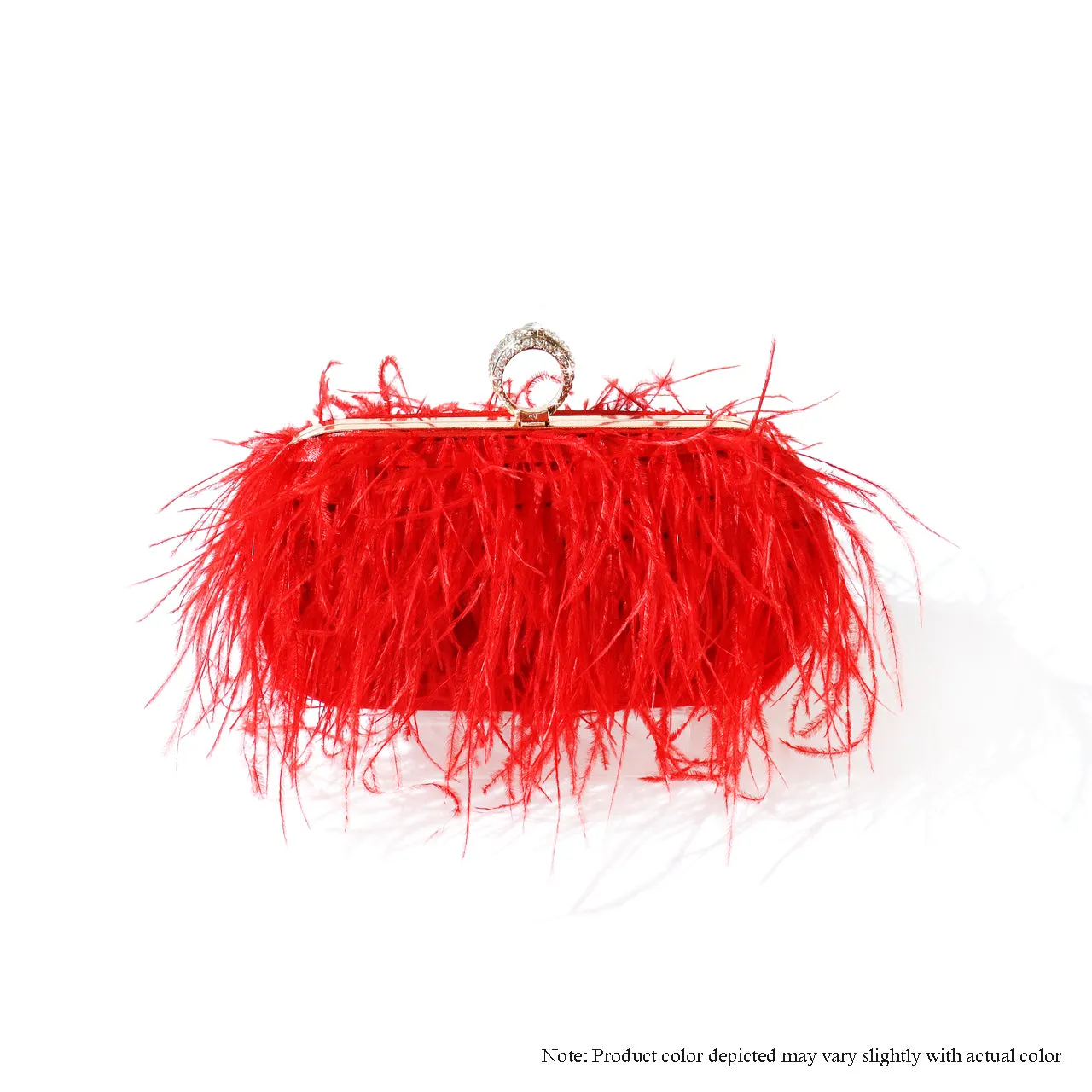 H-DUBAI OSTRICH FEATHER BAG