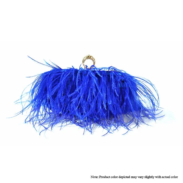 H-DUBAI OSTRICH FEATHER BAG