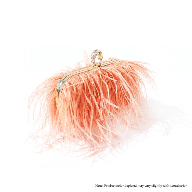 H-DUBAI OSTRICH FEATHER BAG