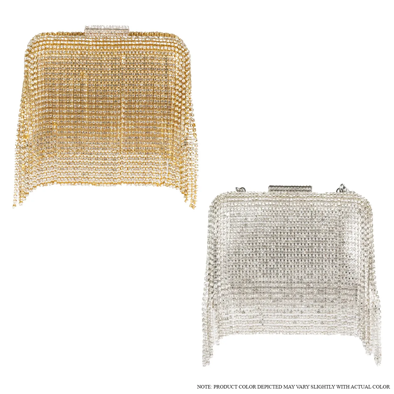 H-LUNCHBOX RHINESTONE CASE - GOLD