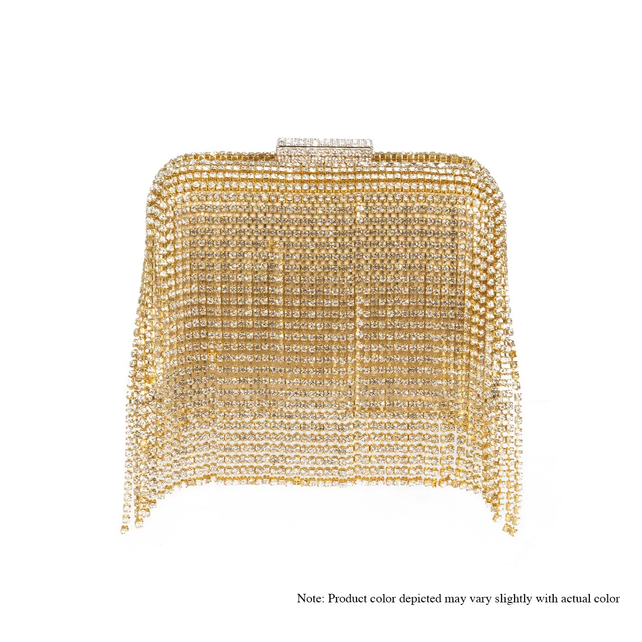 H-LUNCHBOX RHINESTONE CASE - GOLD