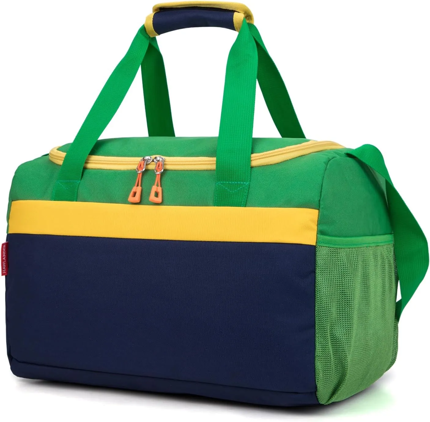 HawLander Small Duffle Bag for Kids Boys or Girls, Travel Bag for One Day Trip (Dark Blue Green)