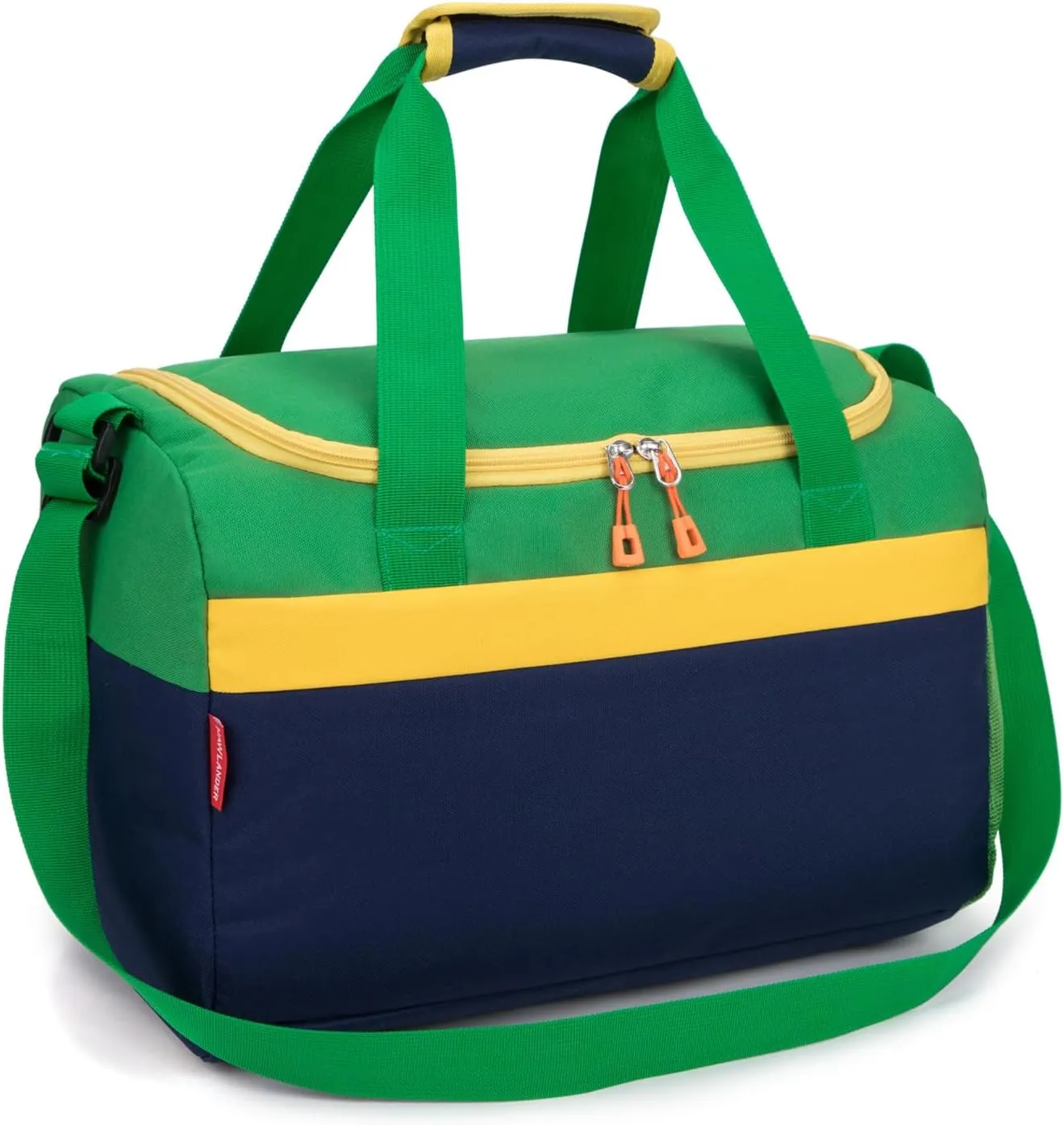 HawLander Small Duffle Bag for Kids Boys or Girls, Travel Bag for One Day Trip (Dark Blue Green)