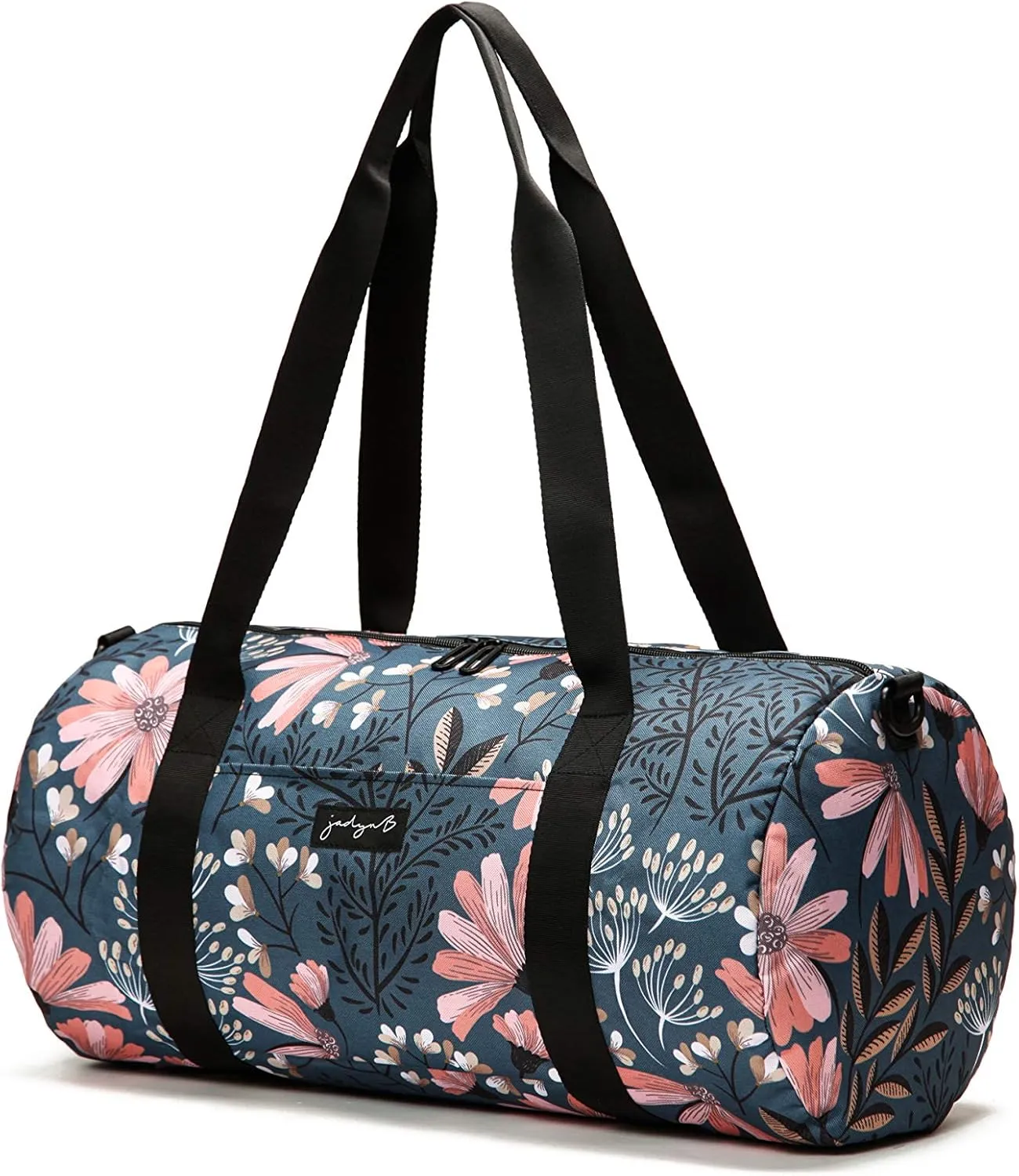 Jadyn 19 Barrel Womens Duffel/Gym/Weekender Bag (Navy Floral)