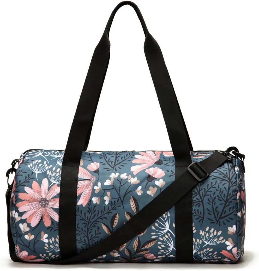 Jadyn 19 Barrel Womens Duffel/Gym/Weekender Bag (Navy Floral)