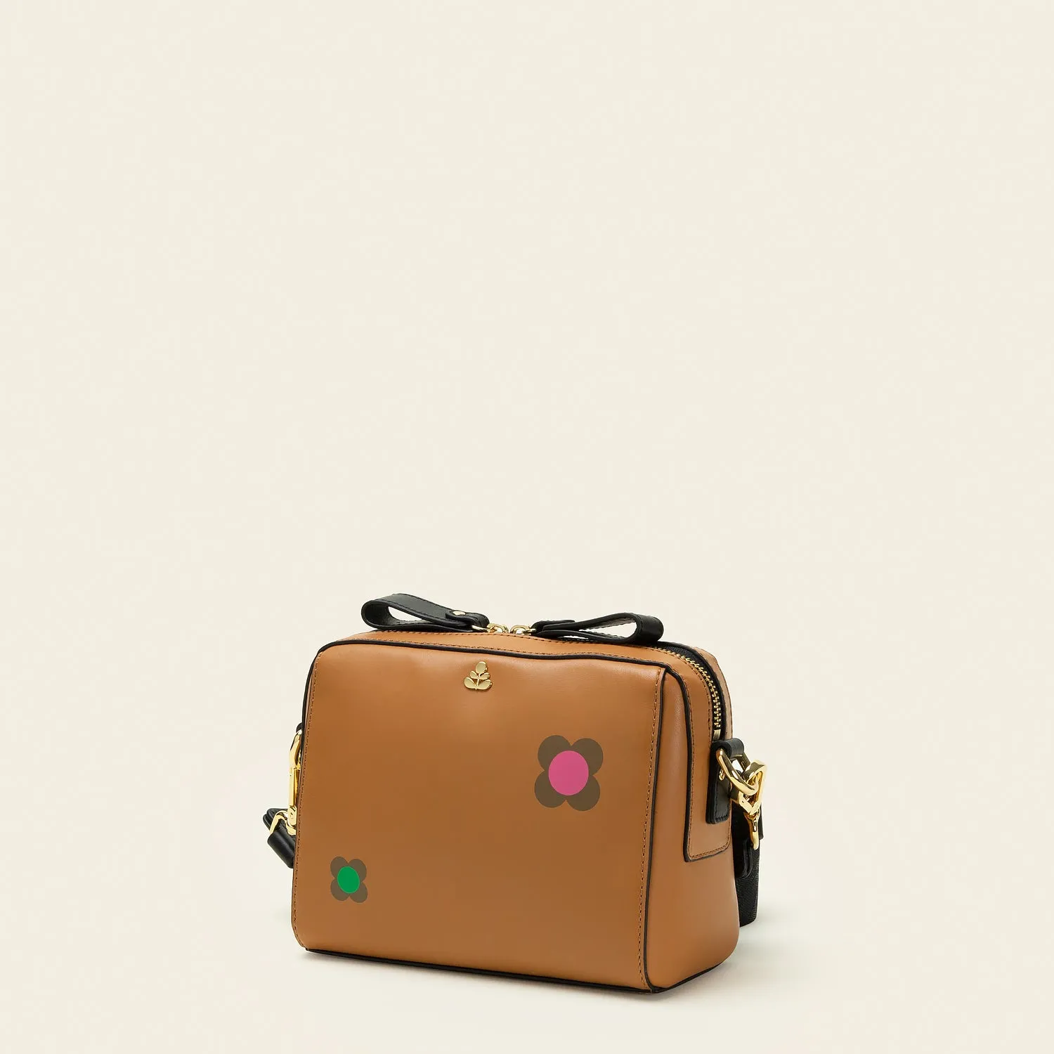 Juno Crossbody - Scattered Flower Tan
