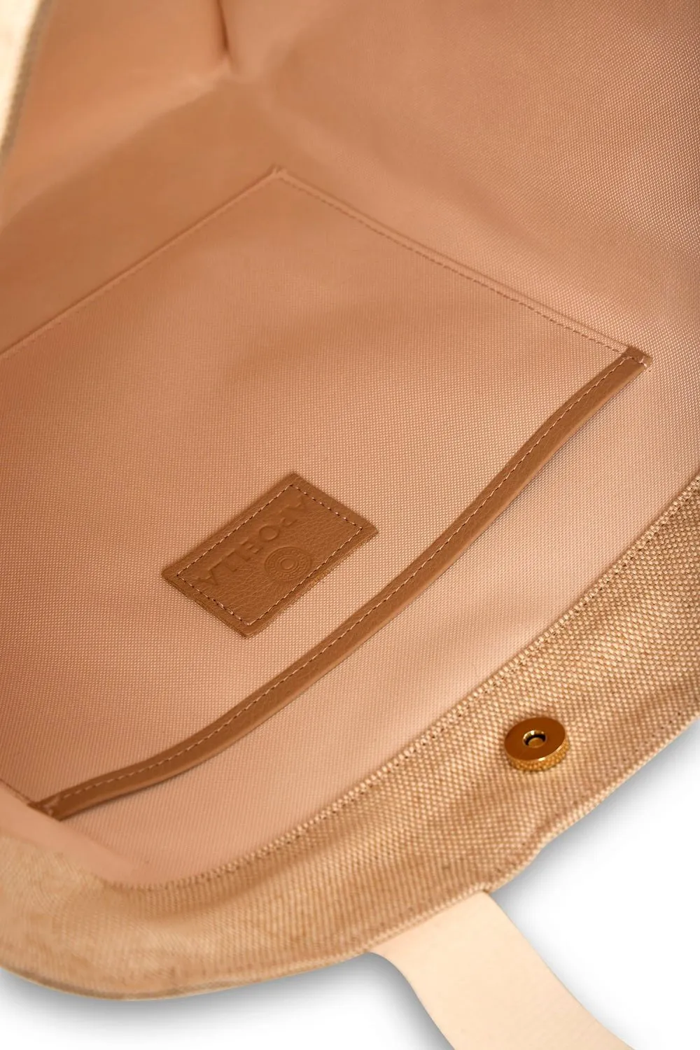 Kythira Canvas Beach Bag Beige