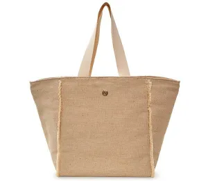 Kythira Canvas Beach Bag Beige
